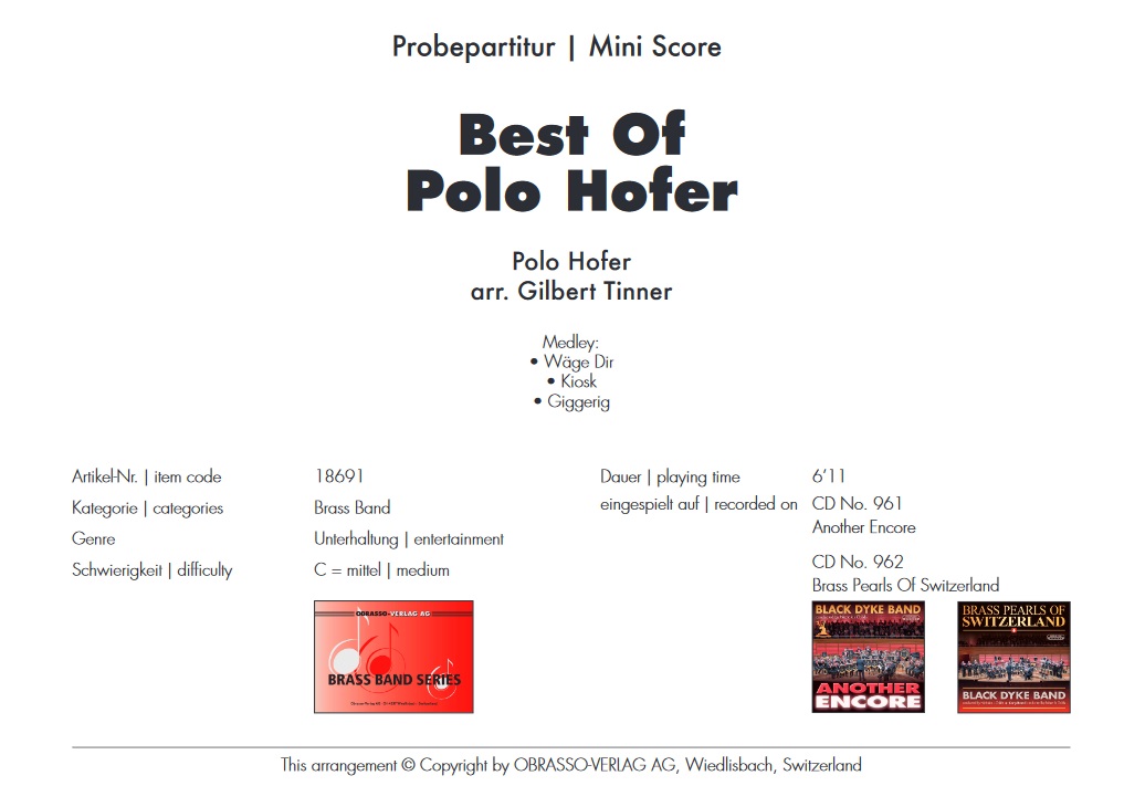 Best of Polo Hofer, The - cliquer ici