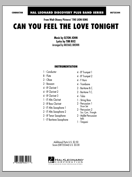 Can You Feel the Love Tonight? (from 'The Lion King') - cliquer ici