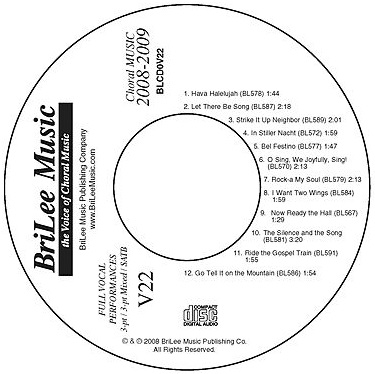 BriLee Vocal CD #22 - cliquer ici