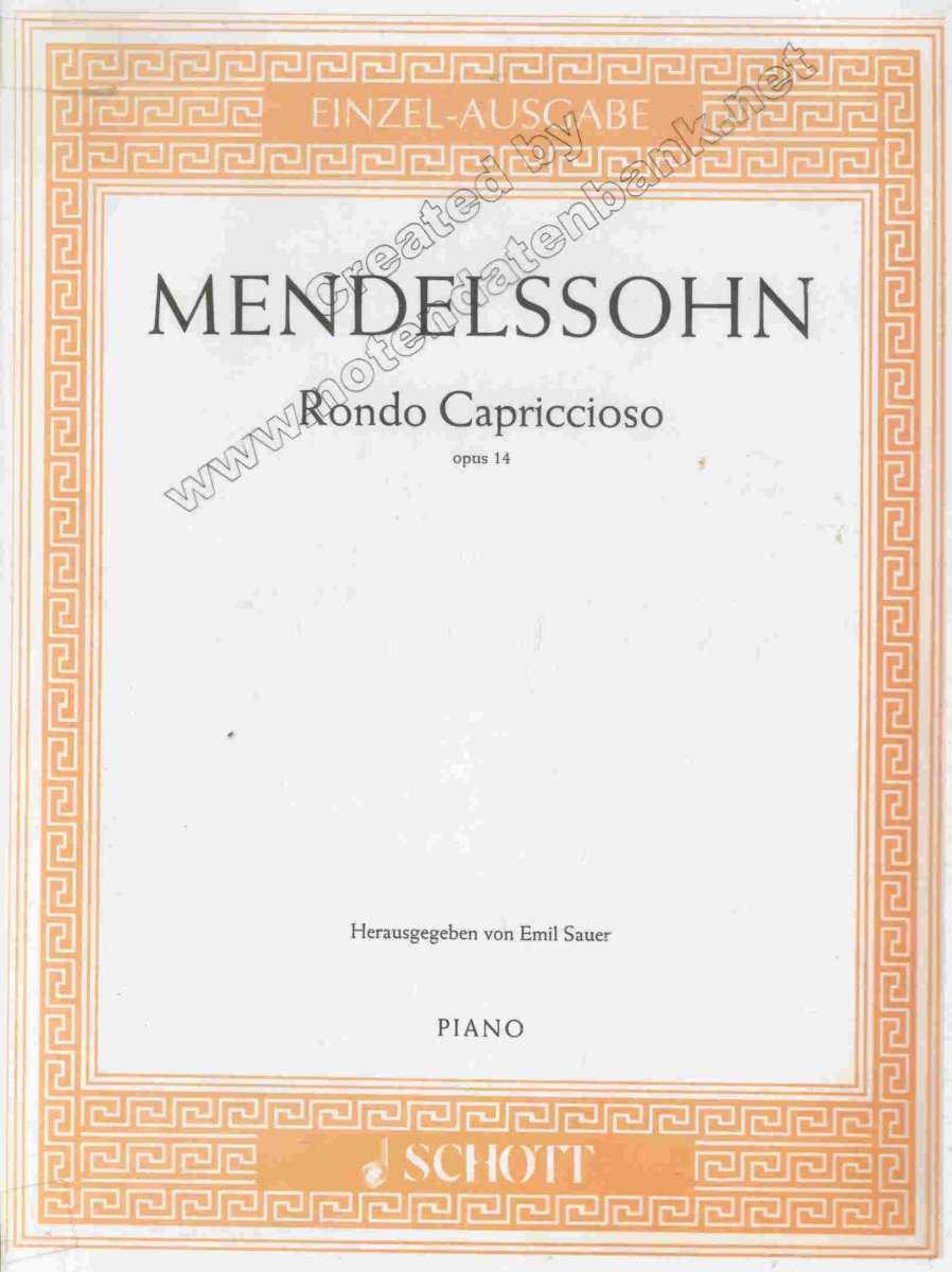Rondo Capriccioso op.14 - cliquer ici Rondo Capriccioso op.14 - cliquer ici