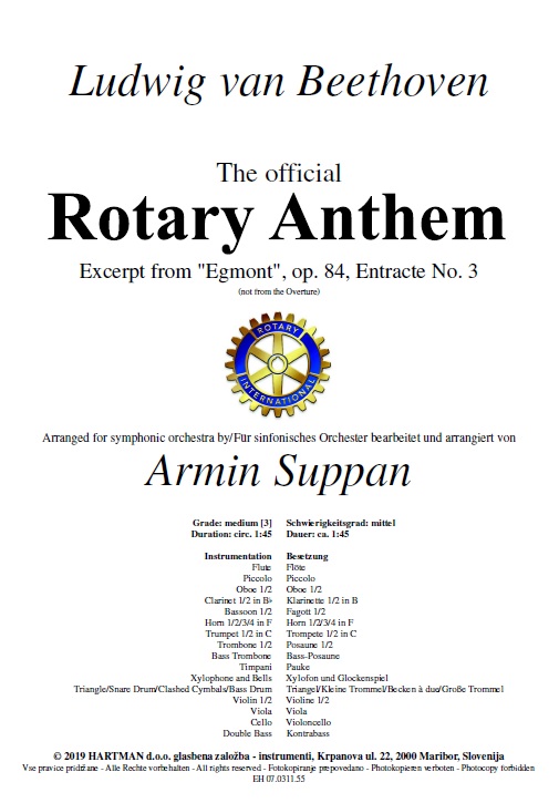 Rotary Anthem (Excerpt from "Egmont") - cliquer ici