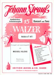 15 Walzer von Johann Strauss, Es-Instr - cliquer ici