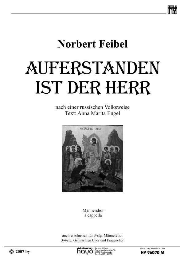 Auferstanden ist der Herr - cliquer ici Auferstanden ist der Herr - cliquer ici