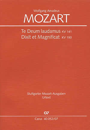 Mozart: Dixit et Magnificat; Te Deum - cliquer ici