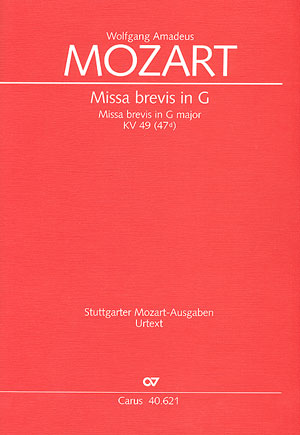 Missa brevis in G - cliquer ici