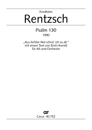Psalm 130 für Alt und Orchester - cliquer ici Psalm 130 für Alt und Orchester - cliquer ici