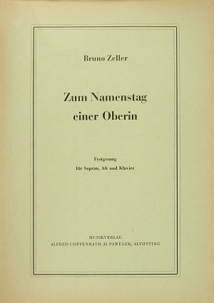 Zum Namenstag einer Oberin - cliquer ici