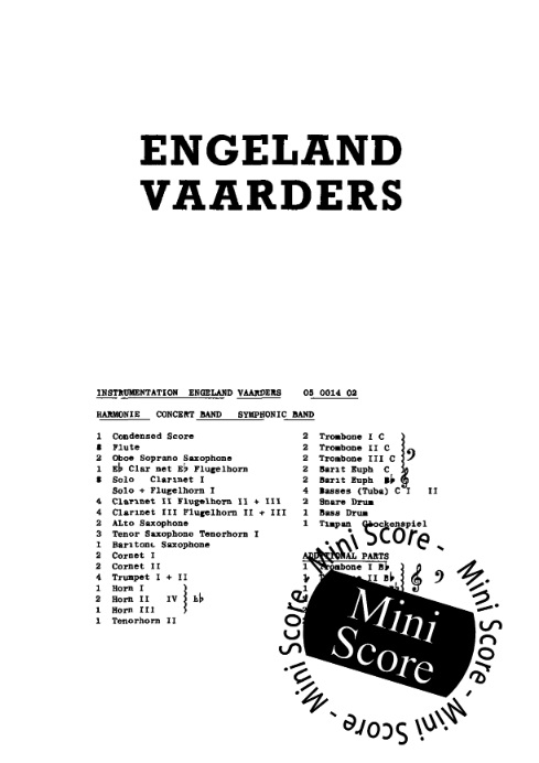Engeland Vaaders - cliquer ici