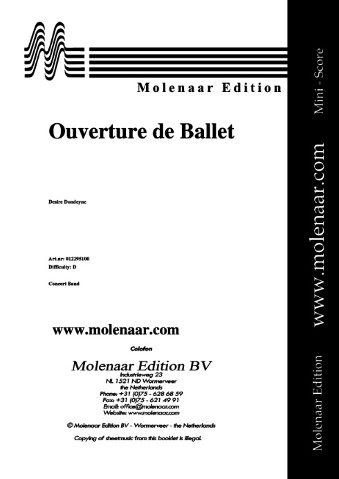 Ouverture de Ballet - cliquer ici