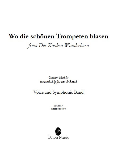 Wo die schnen Trompeten blasen (from 'Des Knaben Wunderhorn') - cliquer ici