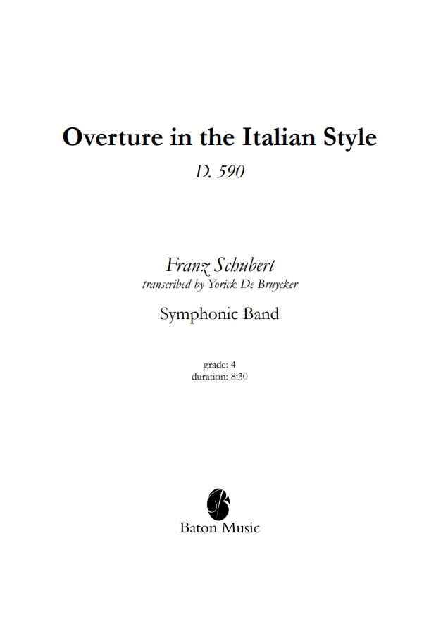 Overture in the Italian Style - cliquer ici