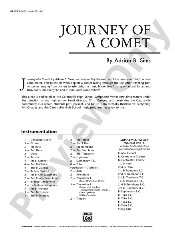 Journey of a Comet - cliquer ici