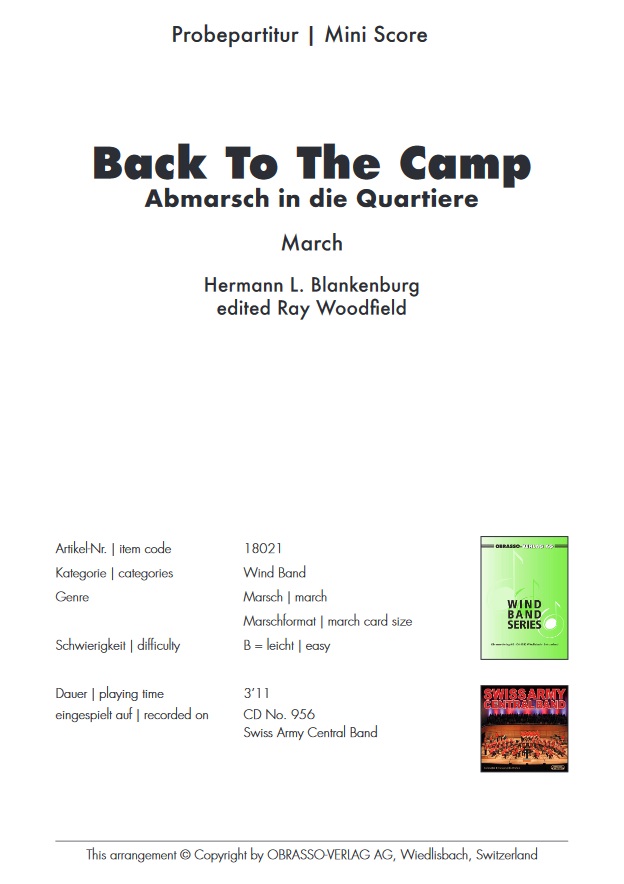 Back to the Camp (Abmarsch in die Quartiere) - cliquer ici