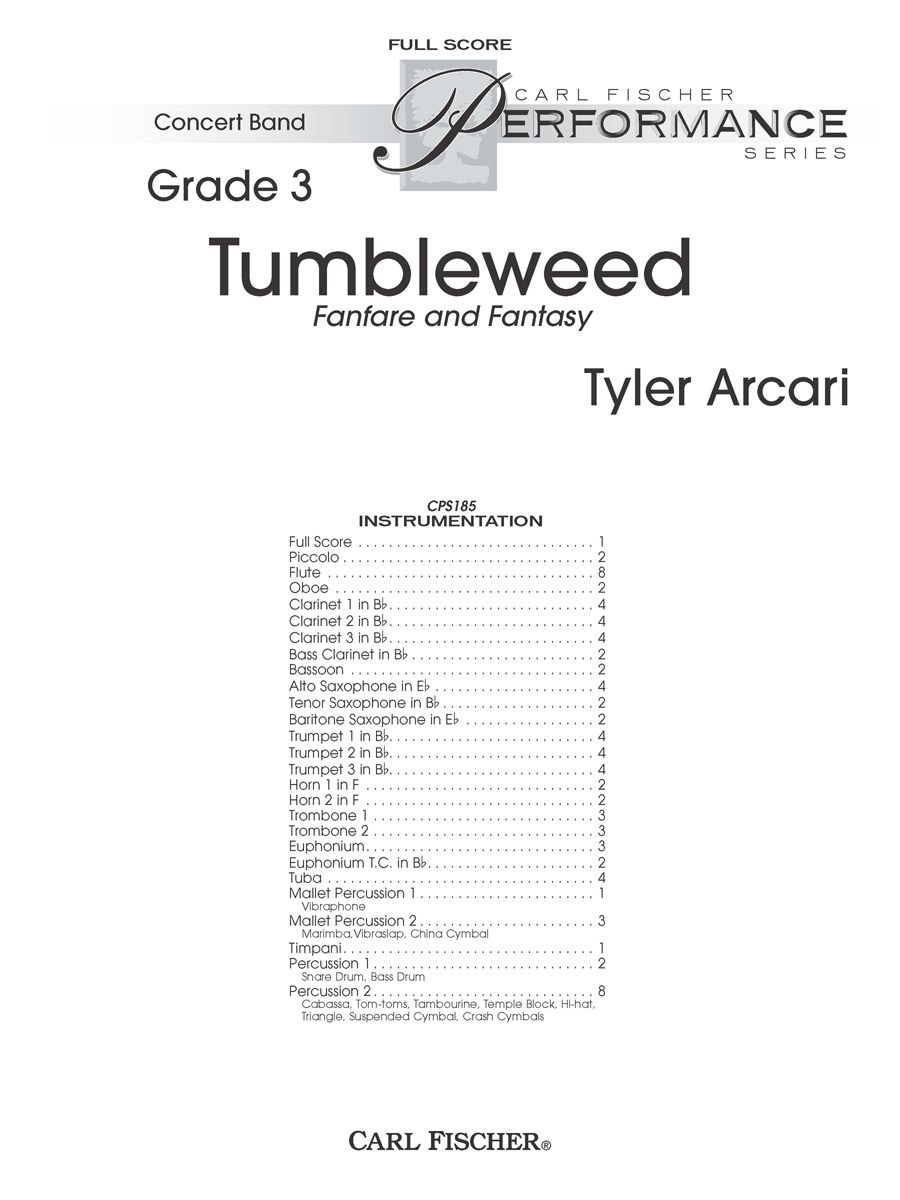 Tumbleweed (Fanfare and Fantasy) - cliquer ici