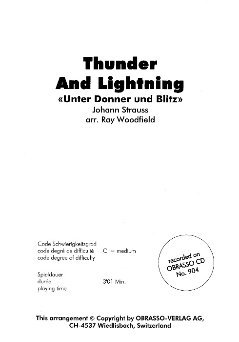 Thunder and Lightning (Unter Donner und Blitz) - cliquer ici