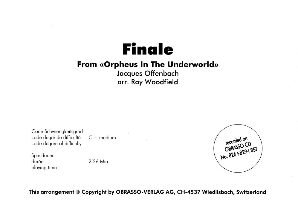Finale from 'Orpheus in the Underworld' - cliquer ici
