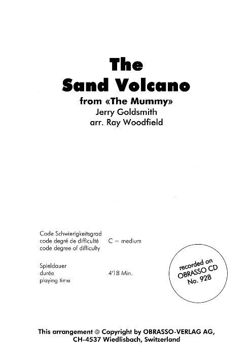 Sand Volcano, The (from 'Mummy') - cliquer ici