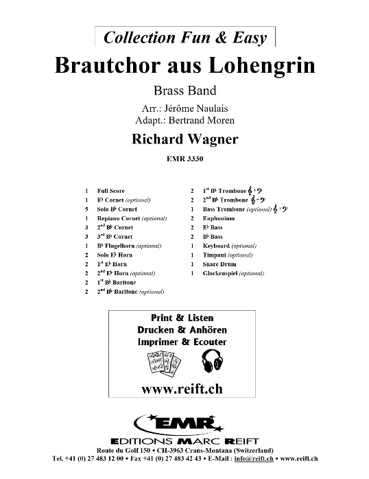 Brautchor (aus 'Lohengrin') - cliquer ici