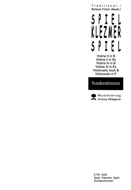 Spiel, Klezmer, spiel - cliquer ici Spiel, Klezmer, spiel - cliquer ici