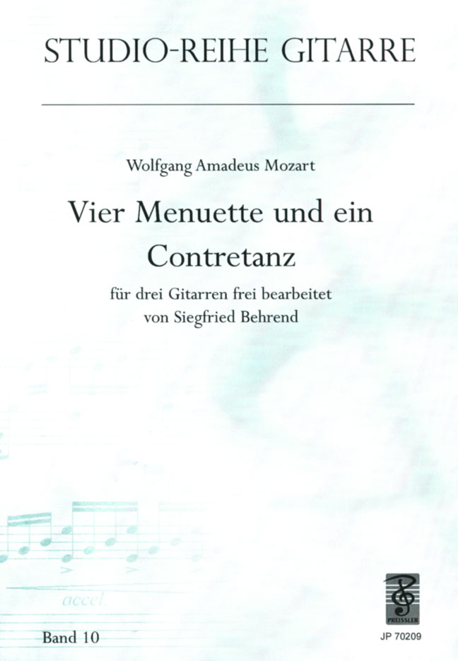 4 Menuette und ein Contretanz - cliquer ici 4 Menuette und ein Contretanz - cliquer ici