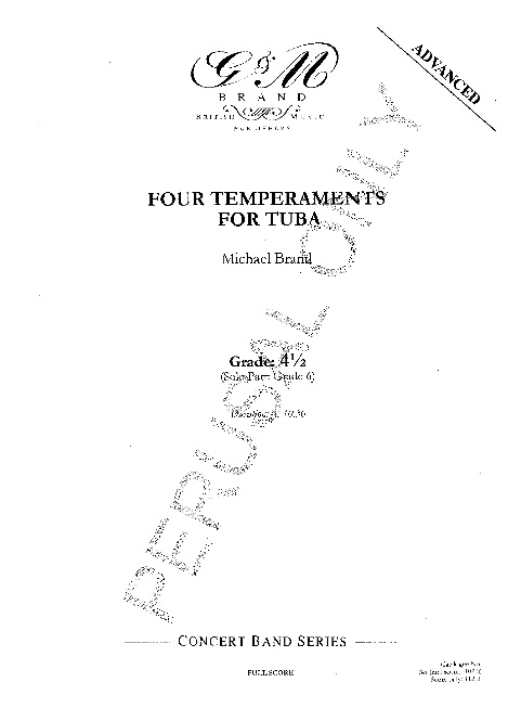 4 Temperaments for Tuba (Four) - cliquer ici