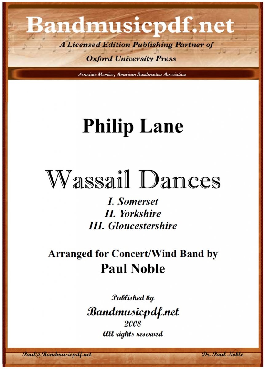 Wassail Dances; complete set of 3 mvmts. - cliquer ici