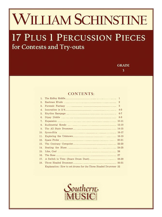 17 + 1 Percussion Pieces - cliquer ici 17 + 1 Percussion Pieces - cliquer ici