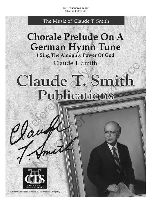 Chorale Prelude on a German Hymn Tune (I Sing The Almighty Power Of God) - cliquer ici