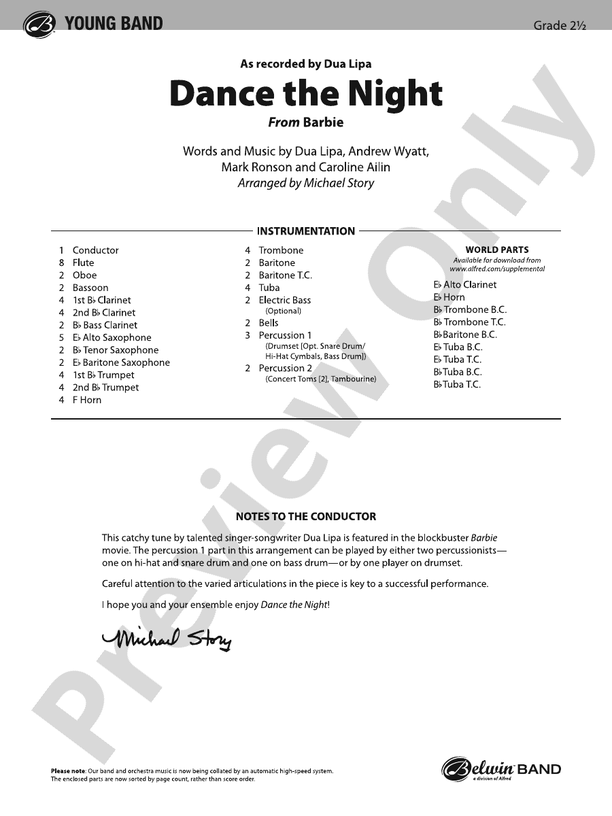 Dance the Night (from 'Barbie') - cliquer ici