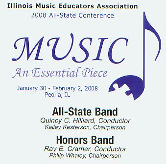 2008 Illinois Music Educators Association: Music - An Essential Piece - cliquer ici