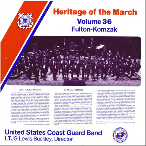 Heritage of the March #36 (The Music of Fulton and Komzak) - cliquer ici Heritage of the March #36 (The Music of Fulton and Komzak) - cliquer ici