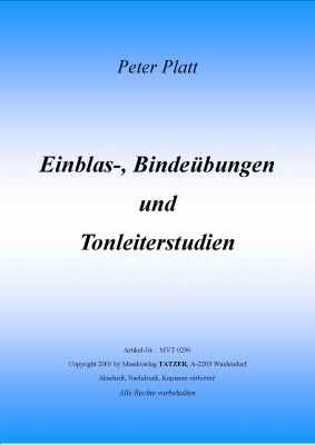 Einblas-, Bindebungen und Tonleiterstudien - cliquer ici