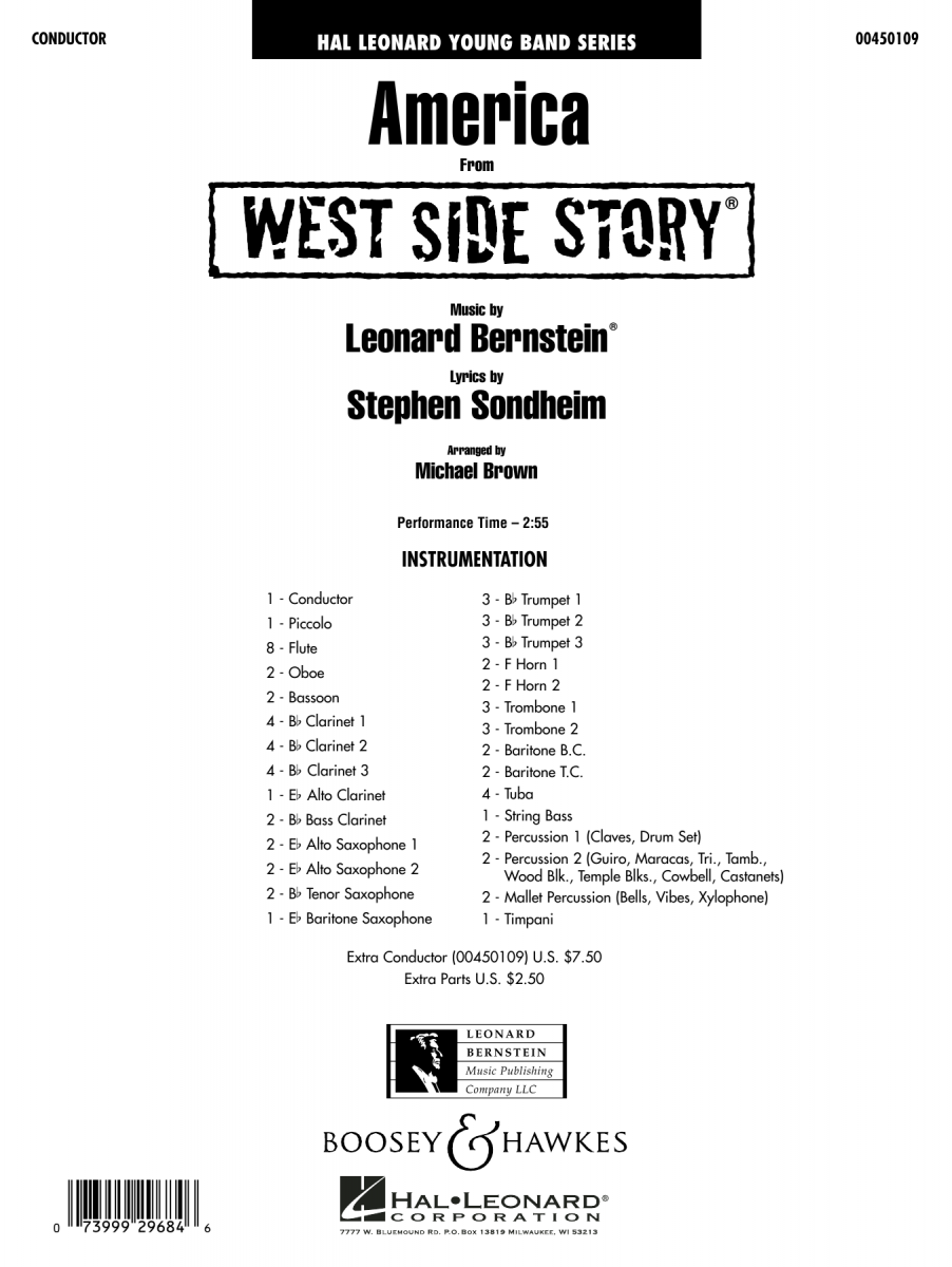 America (from 'West Side Story') - cliquer ici