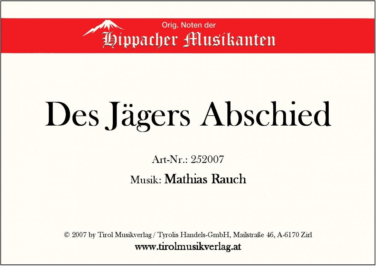 Des Jger's Abschied - cliquer ici