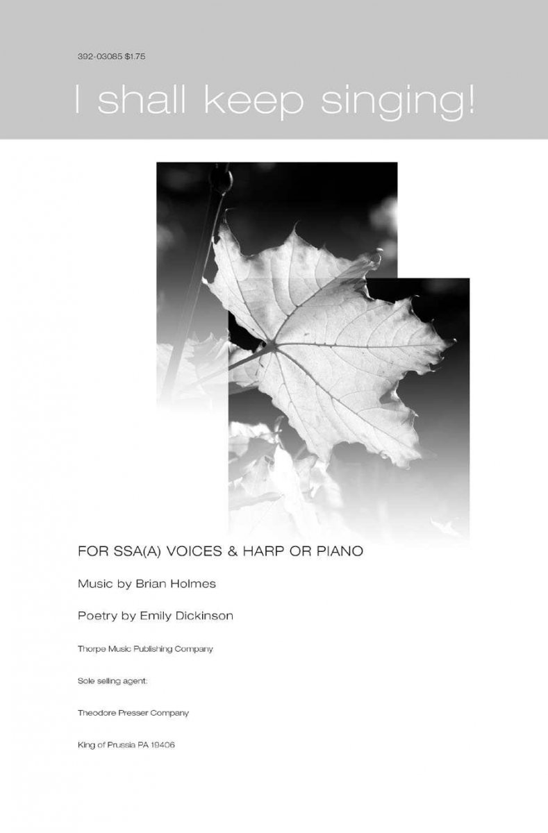 I shall keep singing! - cliquer ici