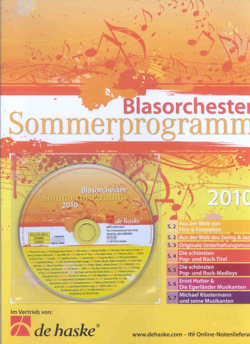 De Haske 2010 - Blasorchester Sommerprogramm - cliquer ici De Haske 2010 - Blasorchester Sommerprogramm - cliquer ici
