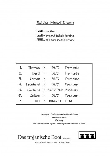 Das trojanische Boot (Boot Ouverture) - cliquer ici Das trojanische Boot (Boot Ouverture) - cliquer ici