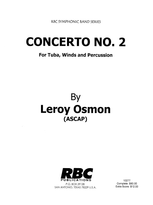 Concerto #2 for Tuba, Winds and Percussion - cliquer ici