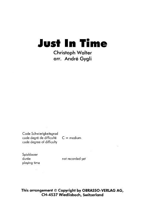 Just in Time - cliquer ici