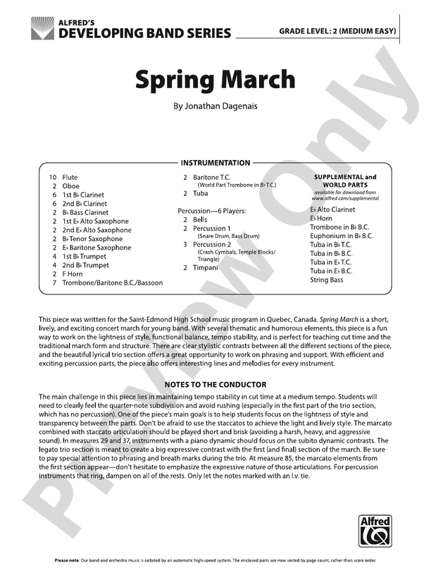 Spring March - cliquer ici