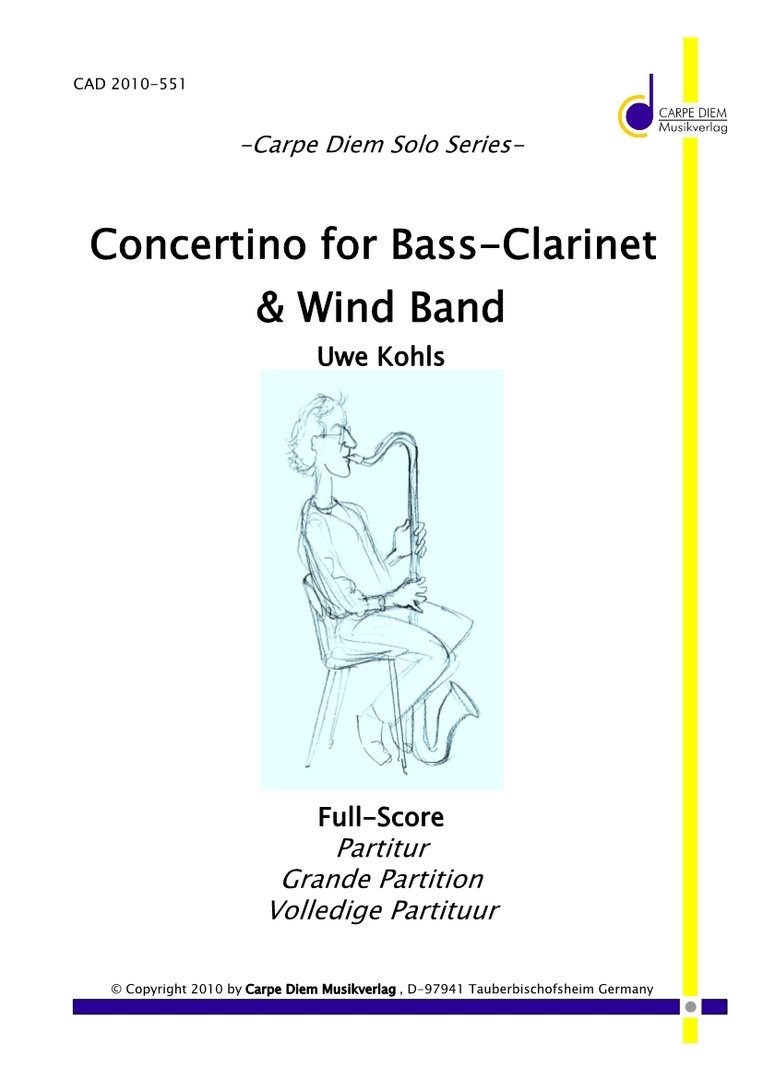 Concertino for Bass-Clarinet and Wind Band - cliquer ici