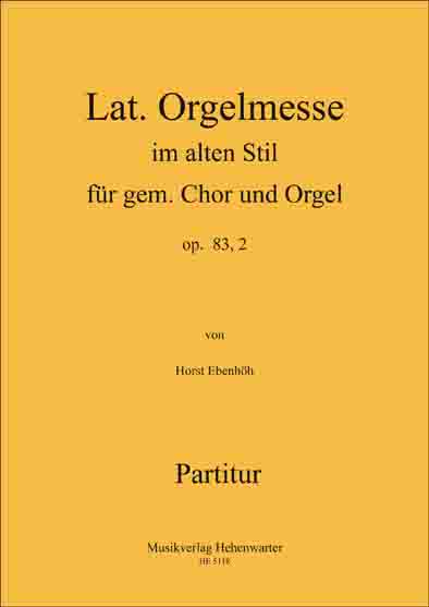 Lateinische Orgelmesse im alten Stil - cliquer ici
