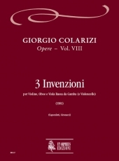 Selected Works #8; 3 Inventions for Violin, Oboe and Bass Viol (Violoncello) - cliquer ici