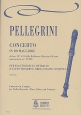 Concerto in C maj for Treble Recorder (Flute, Oboe) and Continuo - cliquer ici