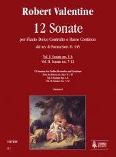 12 Sonatas from the Parma ms. Sanv. D. 145 for Treble Recorder and Continuo. #1: Sonatas Nos. 1-6 - cliquer ici