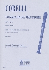Sonata in F maj Op. 4 #4 for 2 Treble Recorders and Continuo - cliquer ici
