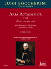 Aria Accademica G 547 Caro, son tua cos for Soprano and Orchestra - cliquer ici