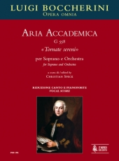 Aria Accademica G 558 Tornate sereni for Soprano and Orchestra - cliquer ici