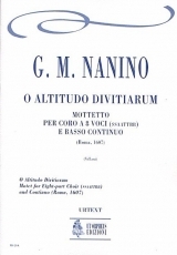 O Altitudo Divitiarum. Motet for Eigth-part Choir (SATB-SATB) and Continuo - cliquer ici