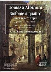 Sinfonias 'a quattro'without Opus number. Vol. 4: Sinfonia in D major, Si 4. - cliquer ici